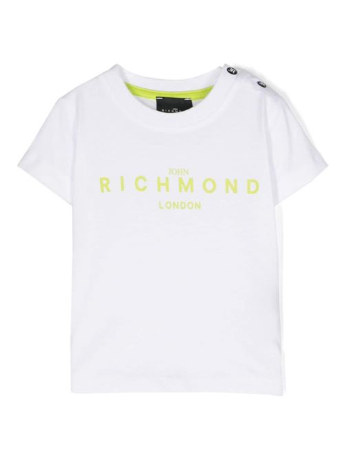 T-shirt neonato maniche corte RICHMOND Junior | RIP24001TSSWWHITELIME